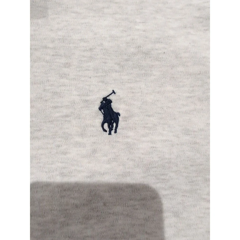 POLO RALPH LAUREN MEN's  SIZE L  LIGHT HEATHER POLO SHIRT W/PONY LOGO  EUC